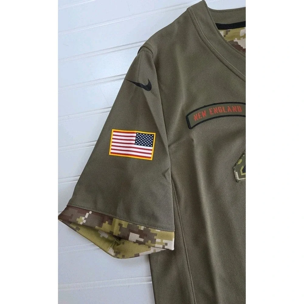 New Nike Salute To Service New England Patriots Mac Jones NFL Jersey Youth Large